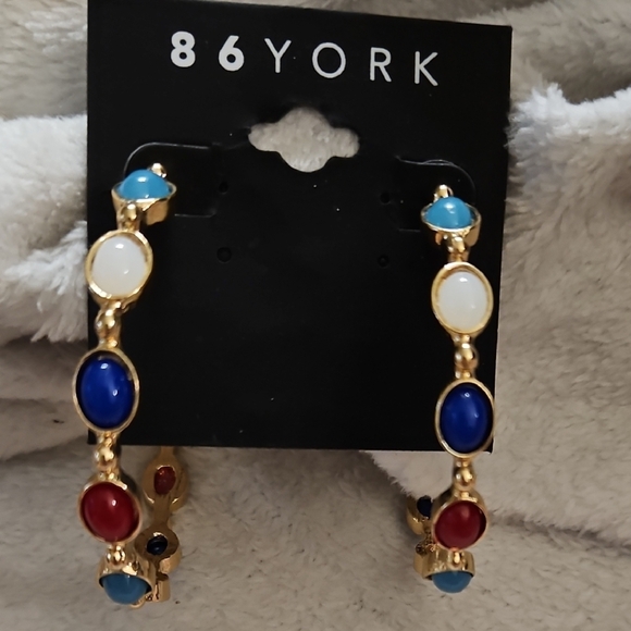 Multicolor Hoop Earrings - Picture 1 of 6